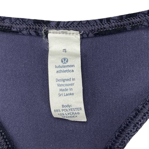 LULULEMON Cool Racerback Sz 4 Mini Prisma Nightfall Black Grape - Picture 7 of 9